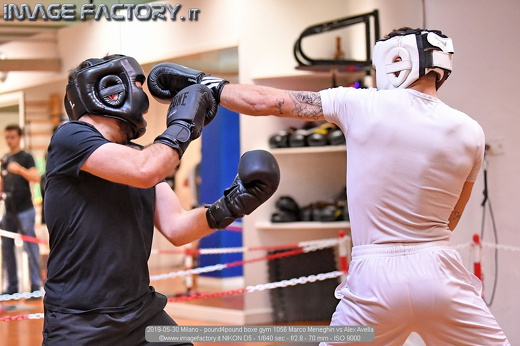 2019-05-30 Milano - pound4pound boxe gym 1056 Marco Meneghin vs Alex Avella